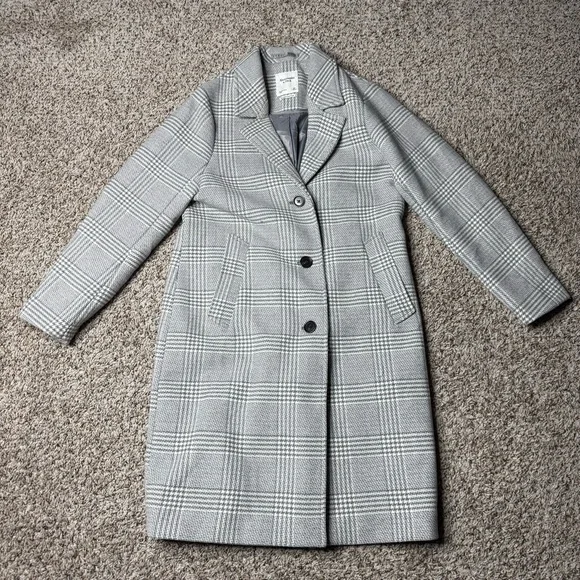 Abercrombie & Fitch Dad Coat Size Large Petite - Picture 2 of 10